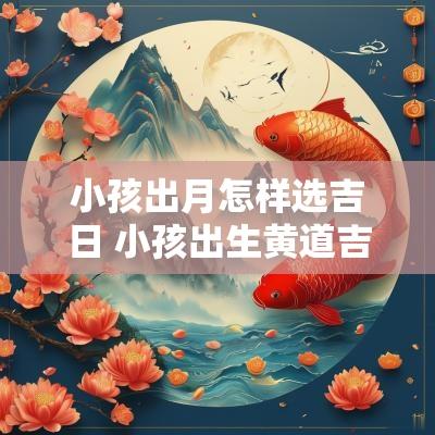 小孩出月怎样选吉日 小孩出生黄道吉日命运如何