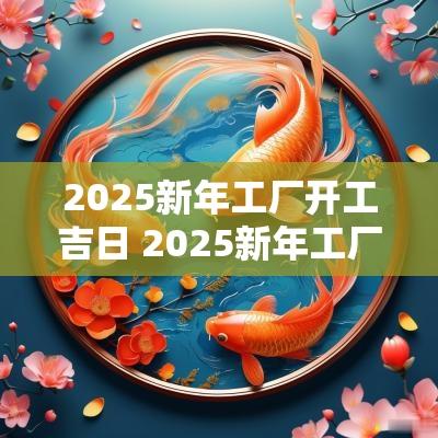 2025新年工厂开工吉日 2025新年工厂开工吉日有哪些