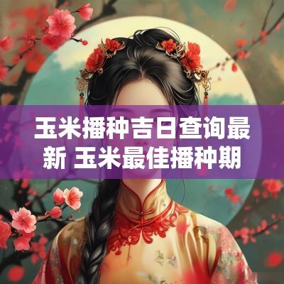 玉米播种吉日查询最新 玉米最佳播种期时间表