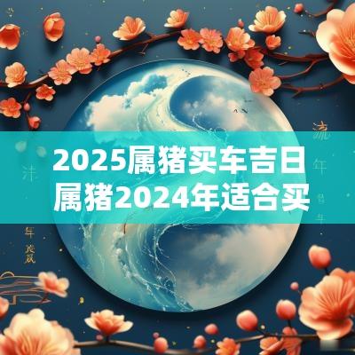 2025属猪买车吉日 属猪2025年适合买房吗