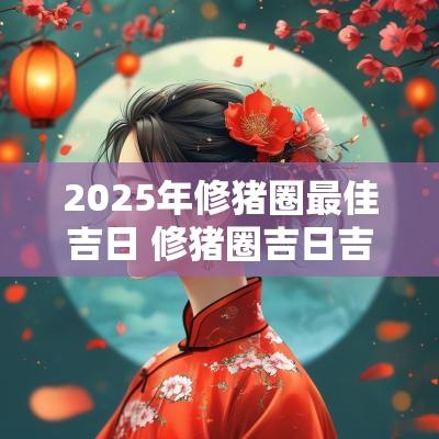 2025年修猪圈最佳吉日 修猪圈吉日吉时查询