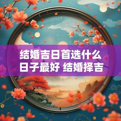 结婚吉日首选什么日子最好 结婚择吉日的最佳方法