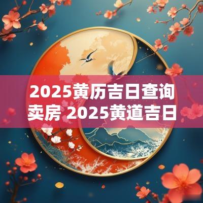 2025黄历吉日查询卖房 2025黄道吉日