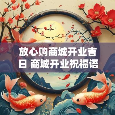 放心购商城开业吉日 商城开业祝福语