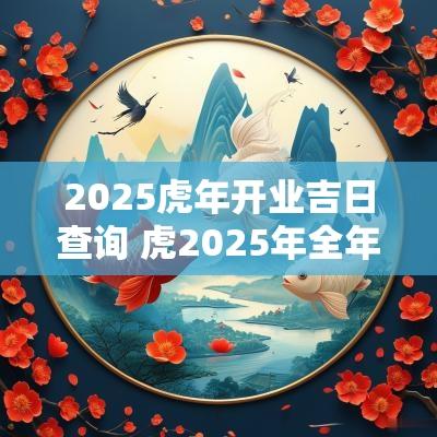 2025蛇年开业吉日查询 虎2025年全年运势 2025蛇年开业吉日查询 虎2025年全年运势