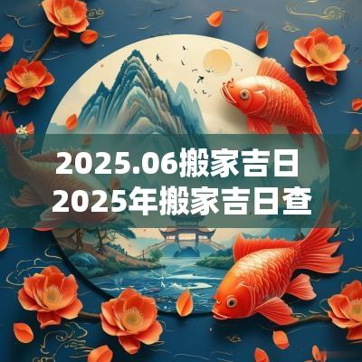 2025.06搬家吉日 2025年搬家吉日查询