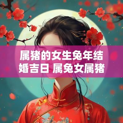 属猪的女生蛇年结婚吉日 属兔女属猪男最佳结婚年份