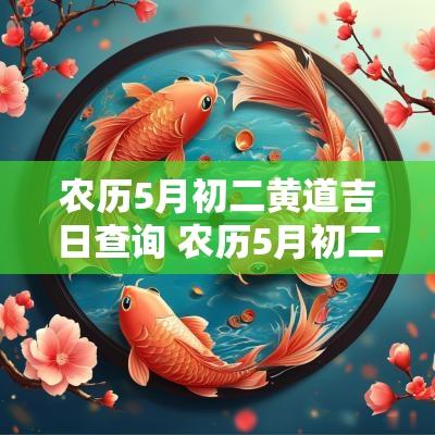 农历5月初二黄道吉日查询 农历5月初二是黄道吉日吗