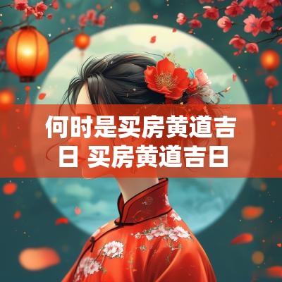 何时是买房黄道吉日 买房黄道吉日