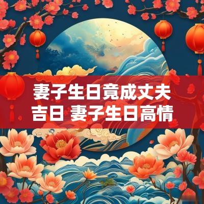 妻子生日竟成丈夫吉日 妻子生日高情商简短句子
