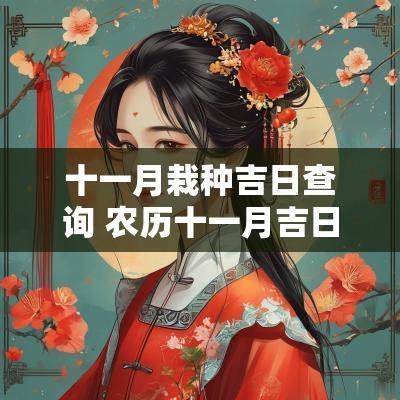 十一月栽种吉日查询 农历十一月吉日吉时查询