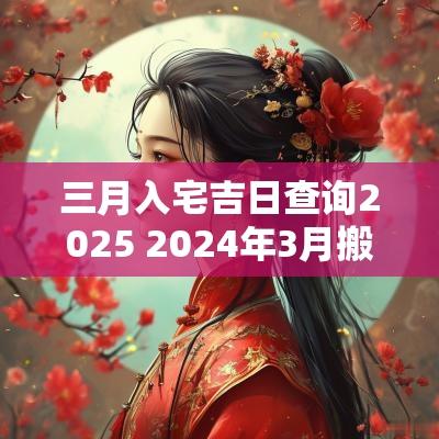 三月入宅吉日查询2025 2025年3月搬家入宅黄道吉日查询 三月入宅吉日查询2025 2025年3月搬家入宅黄道吉日查询