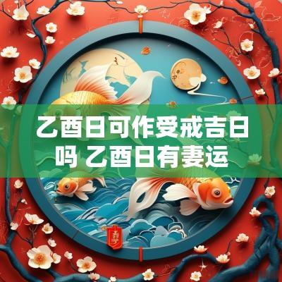 乙酉日可作受戒吉日吗 乙酉日有妻运