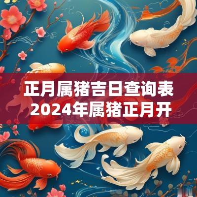 正月属猪吉日查询表 2025年属猪正月开业吉日查询