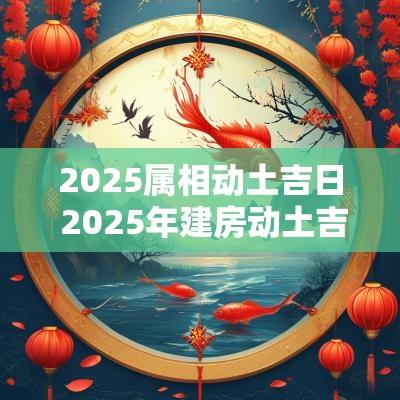 2025属相动土吉日 2025年建房动土吉日一览表