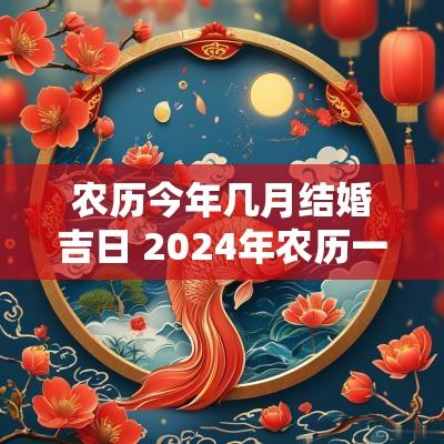 农历今年几月结婚吉日 2025年农历一月结婚黄道吉日