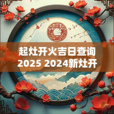 起灶开火吉日查询2025 2025新灶开火黄道吉日