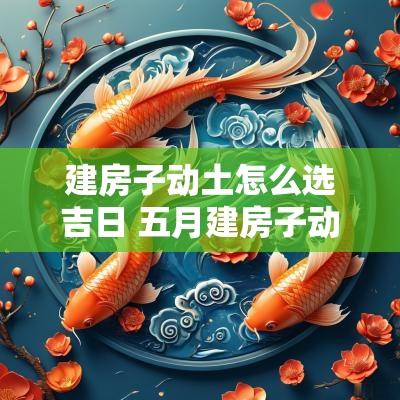 建房子动土怎么选吉日 五月建房子动土吉日
