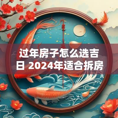 过年房子怎么选吉日 2025年适合拆房子的吉日
