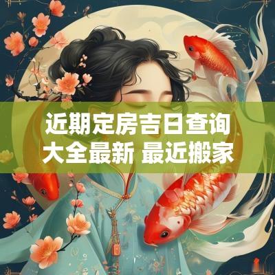 近期定房吉日查询大全最新 最近搬家吉日查询