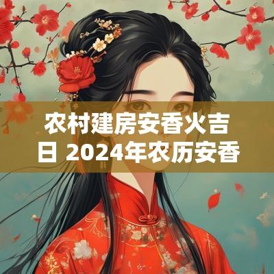 农村建房安香火吉日 2025年农历安香火最佳吉日