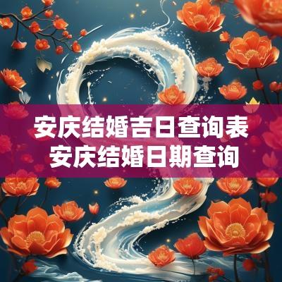 安庆结婚吉日查询表 安庆结婚日期查询