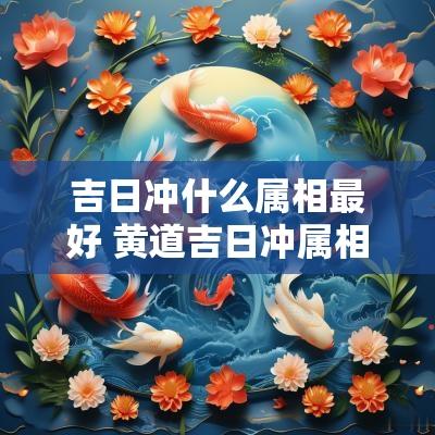 吉日冲什么属相最好 黄道吉日冲属相怎么化解