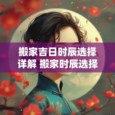 搬家吉日时辰选择详解 搬家时辰选择什么时间