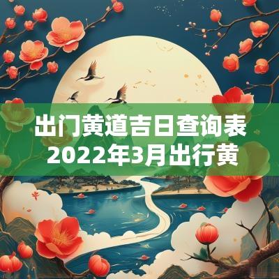 出门黄道吉日查询表 2025年3月出行黄道吉日查询表