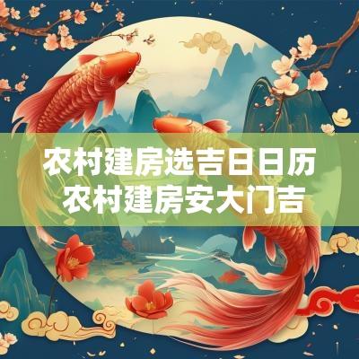 农村建房选吉日日历 农村建房安大门吉日