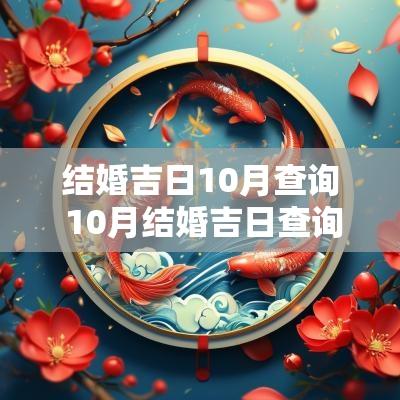 结婚吉日10月查询 10月结婚吉日查询2025年
