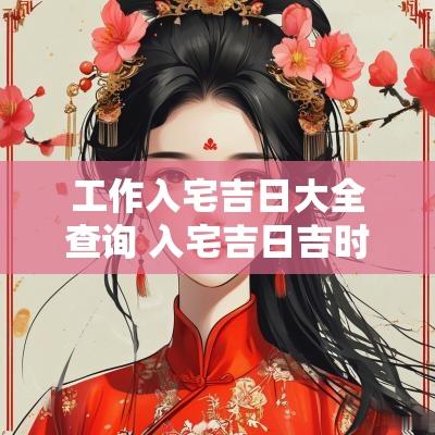 工作入宅吉日大全查询 入宅吉日吉时查询大全