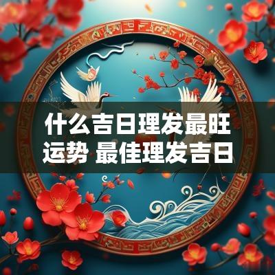 什么吉日理发最旺运势 最佳理发吉日