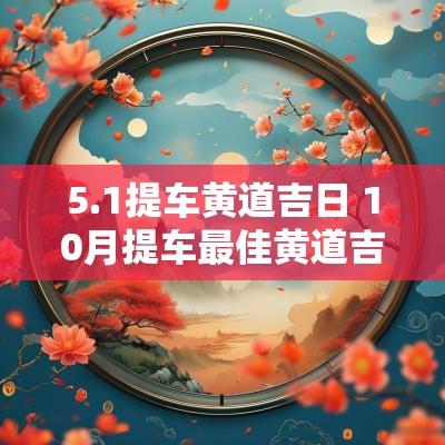 5.1提车黄道吉日 10月提车最佳黄道吉日
