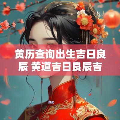 黄历查询出生吉日良辰 黄道吉日良辰吉时查询