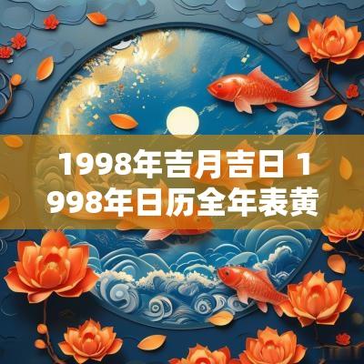 1998年吉月吉日 1998年日历全年表黄历