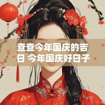 查查今年国庆的吉日 今年国庆好日子