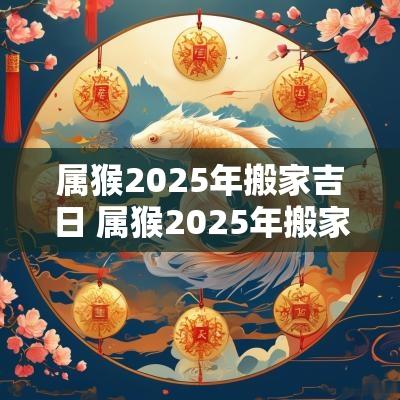 属猴2025年搬家吉日 属猴2025年搬家吉日吉时 属猴2025年搬家吉日 属猴2025年搬家吉日吉时