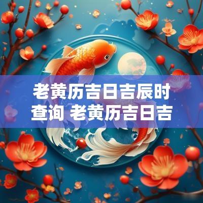 老黄历吉日吉辰时查询 老黄历吉日吉时辰查询表结婚