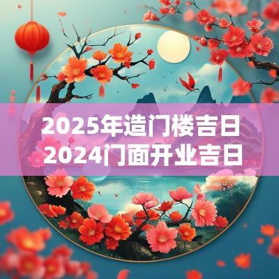 2025年造门楼吉日 2025门面开业吉日查询