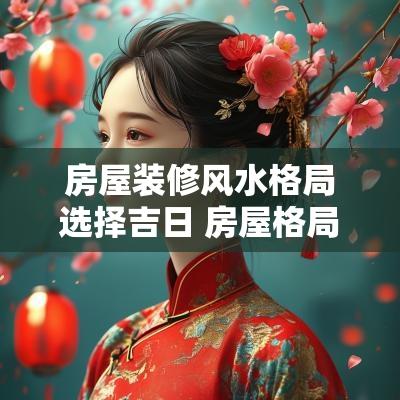 房屋装修风水格局选择吉日 房屋格局风水五行图解