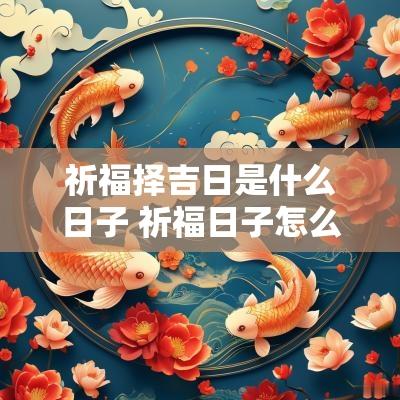 祈福择吉日是什么日子 祈福日子怎么选吉日