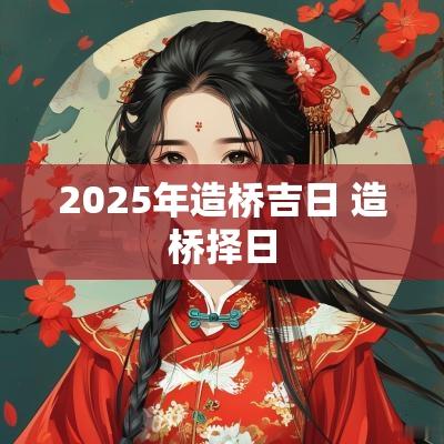 2025年造桥吉日 造桥择日