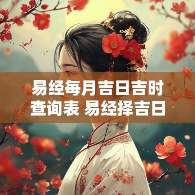 易经每月吉日吉时查询表 易经择吉日