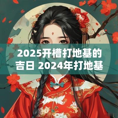 2025开槽打地基的吉日 2025年打地基选日子
