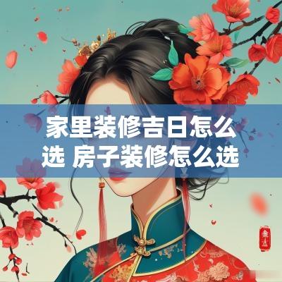 家里装修吉日怎么选 房子装修怎么选择吉日