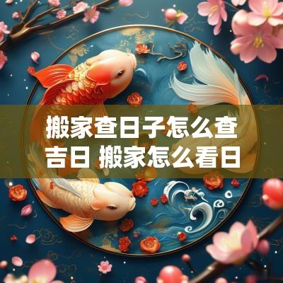 搬家查日子怎么查吉日 搬家怎么看日子好不好
