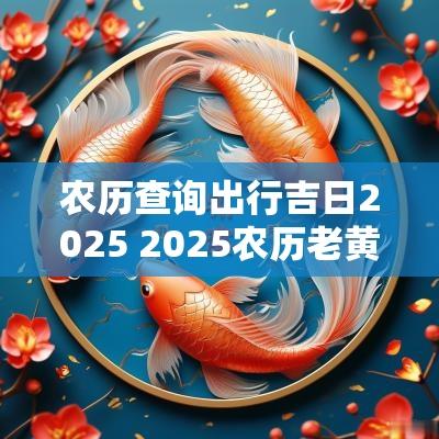 农历查询出行吉日2025 2025农历老黄历查询吉日