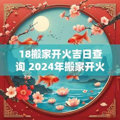 18搬家开火吉日查询 2025年搬家开火吉日一览表