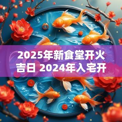 2025年新食堂开火吉日 2025年入宅开火黄道吉日